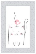 Quadro Placa Decorativa Infantil Gato C03 - D'Rossi