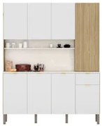 Cozinha Compacta 8 Portas 161cm Soul Z06 Freijó/Ártico - Mpozenato