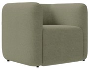 Poltrona Sala de Estar Decorativa Kit 2 Laguna Bouclê K01 - D'Rossi - Verde