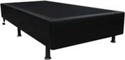 Base Box para Cama Solteiro 88x188cm Liz S05 Sintético Preto - Mpozena