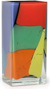Vaso 45 MS Lascas Coloridas Murano Cristais Cadoro