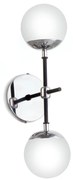 Arandela Com 02 Globinho 17X12X40Cm 2 X G9 Metal E Globo Ø12Cm |Old Ar... (BRANCO)