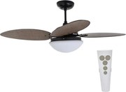 Ventilador De Teto Metal Mdf Mogno 127v Vime