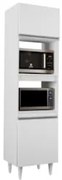 Paneleiro Cozinha Torre Quente 56cm Colorado Branco - Lumil Móveis