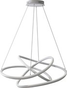 Pendente Led Metal Silicone Branco 72W 4000K Flow