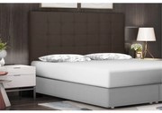 Cabeceira Verona Para Cama Box Casal 140 cm Suede S04 - D'Rossi - Café