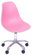 Cadeira de Escritório Eames Eiffel Giratória - Rosa