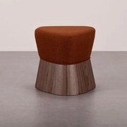 Puff Amparo Assento Trama Marte Base Nogueira - 78222 Sun House