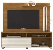 Rack Bancada e Painel Para TV até 65 Pol. Frizz Naturale/Off White - M