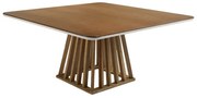Mesa de Jantar Quadrada sem Vidro 150 cm Lommel - DT 55256