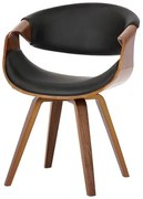 Cadeira Nicole Courino Cor Preta Com Base Giratoria - 64439 Sun House