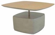 Mesa Lateral Baixa Alloy Tampo Carvalho Cru Haste Fendi Base Soft 40cm - 67616 Sun House