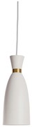 Pendente Look Ø11X27,7Cm 1Xe27 | Usina 16715/11 (BT - Branco Texturizado, BT - Branco Texturizado)