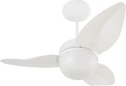 Ventilador De Teto Termoplástico Branco Smart