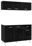 Armário Aéreo com Balcão Gabinete de Pia 120cm sem Tampo Classic Z46 P
