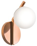 Arandela Com Globinho 18X12X24Cm 1 X G9 Metal E Globo Ø12Cm |Old Artis... (PRETO)