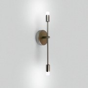 Arandela Cross Dupla 44,9X11X7,3Cm Led 10W - Usina 19743/2 (BT - Branco Texturizado, 3000k, 110v)