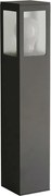 Balizador Alumínio Vidro Pontilhado 30cm Ip54 Garten - PRETO