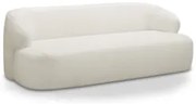 Sofá 2 Lugares Sala Orgânico 150cm Donk L08 Boucle Off White - Mpozena