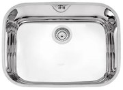 Cuba de Embutir Tramontina Lavínia 48 BL em Aço Inox Alto Brilho 48 x 34 x 18 cm com Válvula