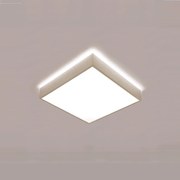 Plafon Mold Quadrado 27,5X27,5X9,2Cm Led 24W Bivolt - Usina 19710/27 (BT - Branco Texturizado, 3000k)