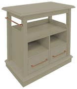 Carrinho de Chá/Bebidas com Rodízios e Gavetas Chateau - Arizona Kleiner