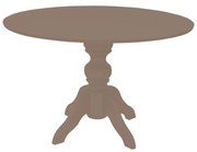 Mesa de Jantar Redonda Slim Munique - 6 Lugares - 1,37m - Fendi Nouveau  Kleiner