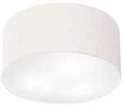 Plafon Cilíndrico Md-3047 Cúpula em Tecido 45x15cm Branco - Bivolt