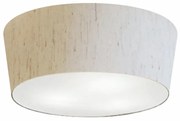 Plafon Cone Md-3004 Cúpula em Tecido 15/50x40cm Linho Bege - Bivolt