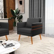 Kit 02 Poltronas Mari Corino Pés Palito Castanho D03 - D'Rossi - Preto