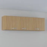 Armário de Cozinha Aéreo 120cm Classic Ripado Damasco Z46 - Mpozenato