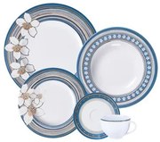 Aparelho de Jantar Tramontina Nix em Porcelana Decorada 20 Peças