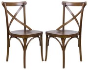 Conjunto 2 Cadeiras de Jantar X Espanha - Wood Prime 58219