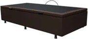 Base Box Baú para Cama Solteiro 88x188cm Liz S05 Sintético Marrom - Mp