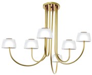 Plafon Mushroom Glass 79X86X82Cm Metal Alumínio E Vidro 12Xg9 - Old Ar... (PRETO)