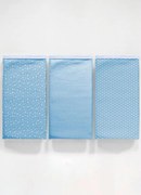 Kit Panos de Boca 3pçs Vivaldi Azul