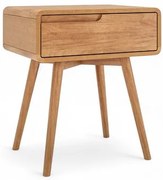 Mesa de Cabeceira Itamogi Direita 1 Gaveta Cor Champagne 57cm  - 72014 Sun House
