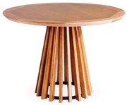 Mesa de Jantar Brisa Tampo Redondo Madeira Verniz Mel 130cm - 60516 Sun House