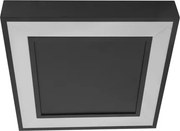 Plafon Led Sobrepor 16,8W Luz Amarela Fitedge - PRETO