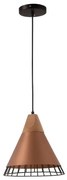 Pendente Alumínio RPX Wood Cobre - Design Industrial - Startec Bivolt
