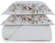 Colcha c/ Porta Travesseiros Trussardi Cetim 300 Fios Arancia - King King