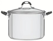 Caldeirão Tramontina Astro Aço Inox Tampa de Vidro 28 cm 11,4 Litros