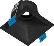 Plafon Embutir Aluminio Preto