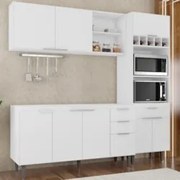 Armário de Cozinha CP02 Para Pia 150cm Pérola Z34 Branco    - Mpozenat