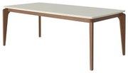 Mesa Lauren Tampo Off White Fosco Base Natural 210cm  - 70558 Sun House