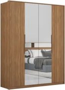 Guarda Roupa Casal 4 Portas 2 Com Espelhos Attore D02 Amendola Touch -