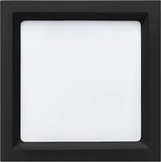 Plafon Led Embutir Preto Quadrado 17W 1250Lm 120 4000K Deep