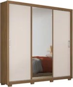 Guarda Roupa 3 Portas 2 Gavetas Com Pés Quadrado Residence D02 Amendol