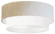 Plafon Para Corredor Cilíndrico SC-3024 Cúpula Cor Linho Bege Branco
