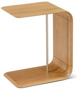 Mesa Lateral Milo Carvalho Amêndoa Haste Champagne - 78936 Sun house